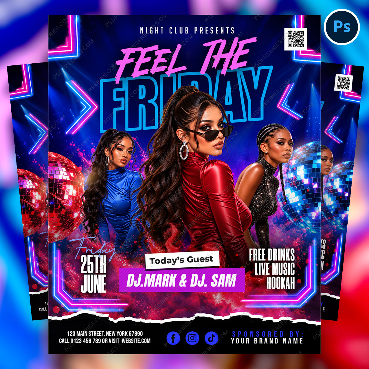 Friday Special Night Club Party Flyer PSD