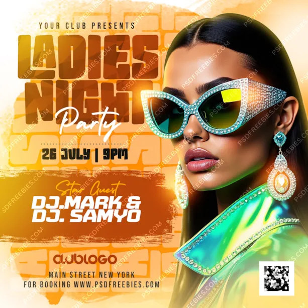 Night Club Ladies Party Post PSD Template