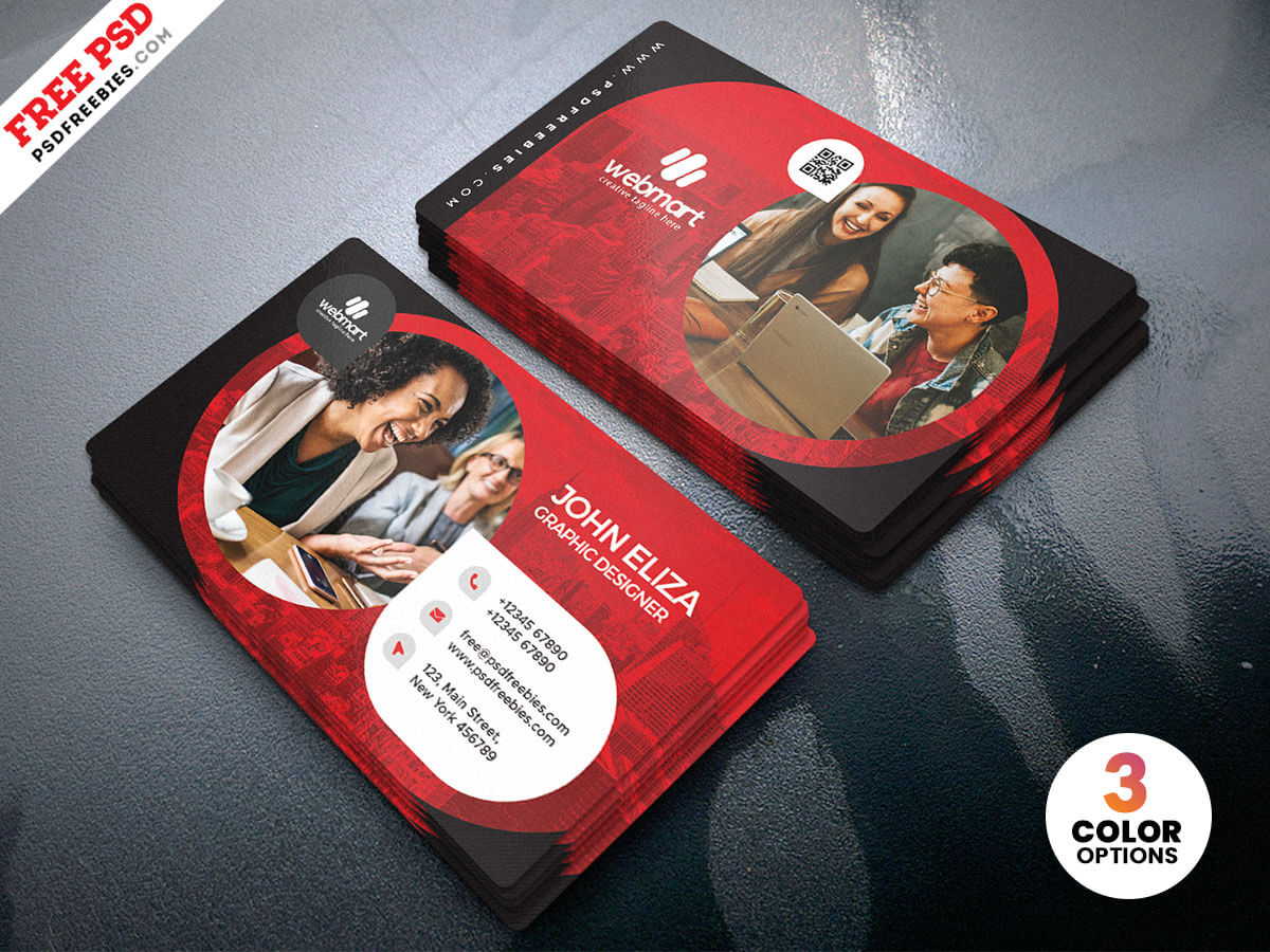 Clean and Simple Business Card Template PSD | PSDFreebies.com