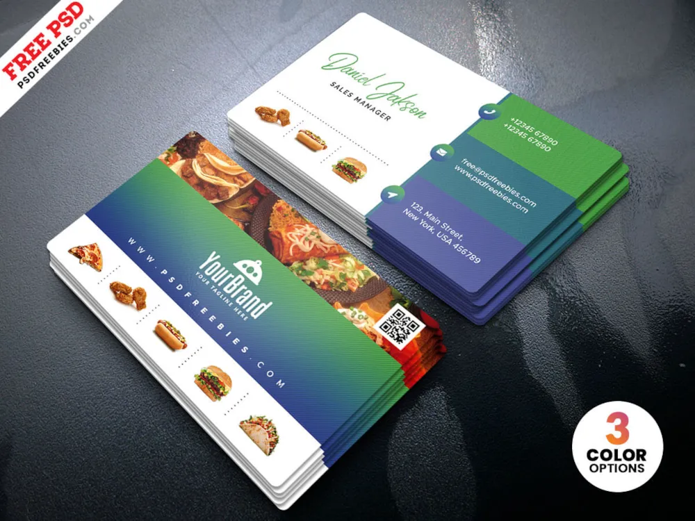 Best Restaurant Business Card PSD