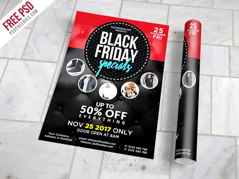 Black Friday Sale Flyer Free PSD