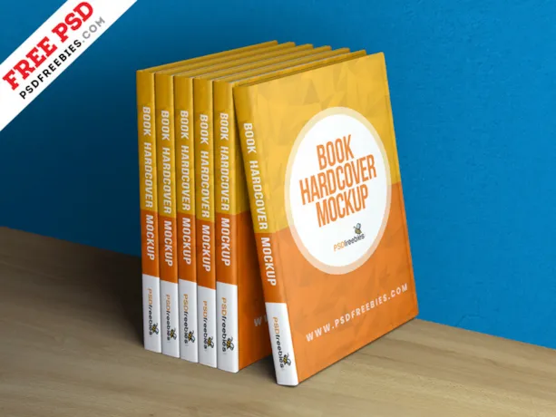 Book Hardcover Mockup PSD