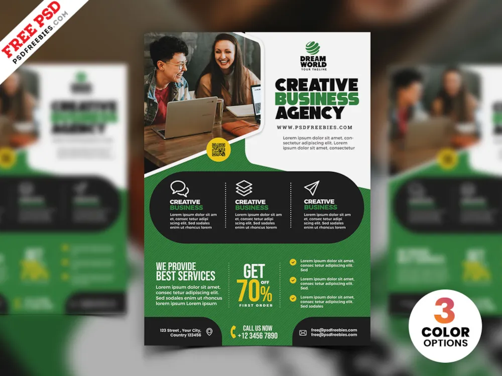 Business Advertisement Creative Flyer PSD