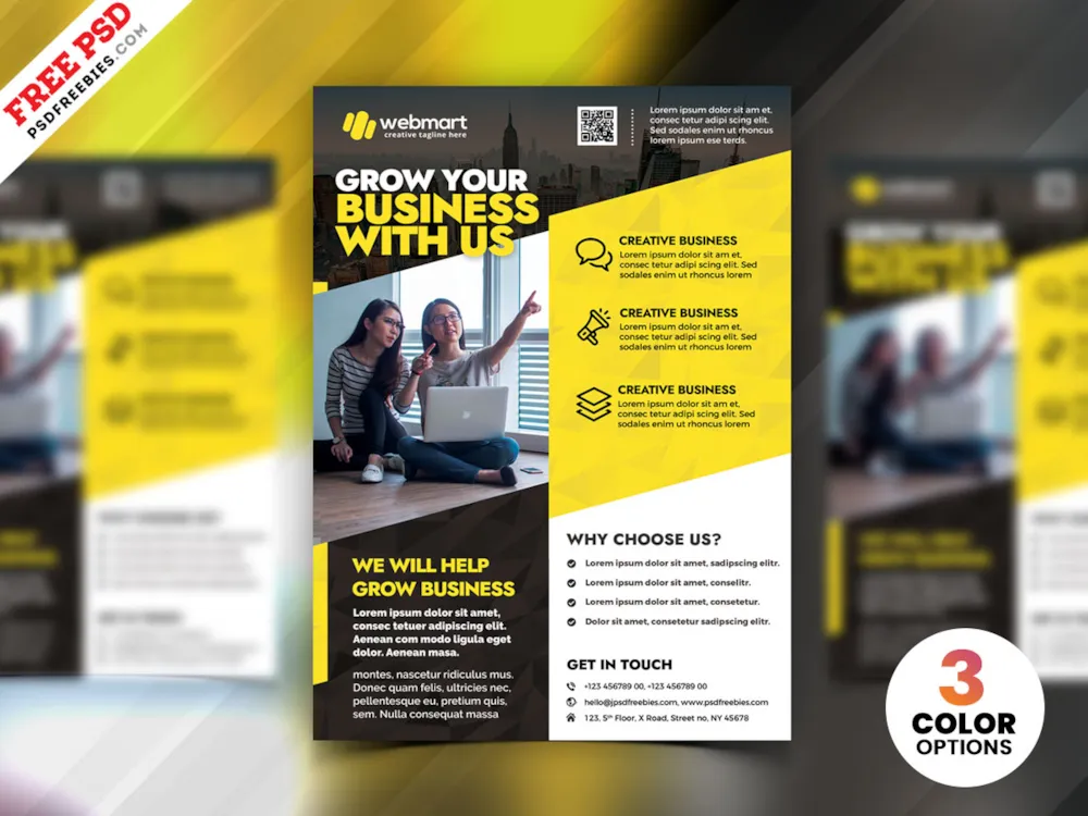 Business Advertising Flyer Design Templates PSD