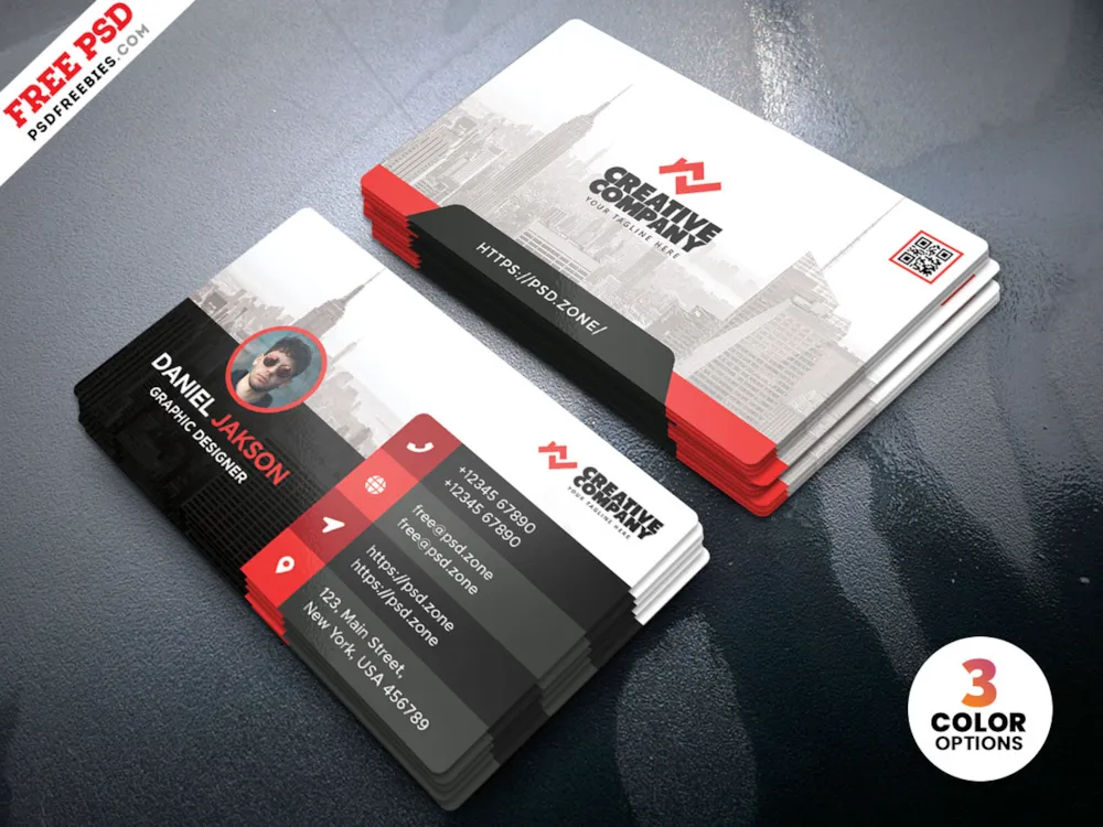 Business Card Design PSD Template