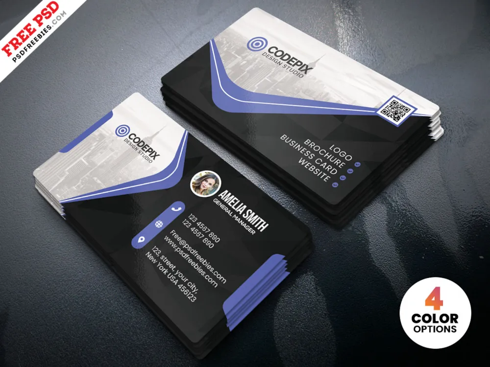 Business Card PSD Template PSD