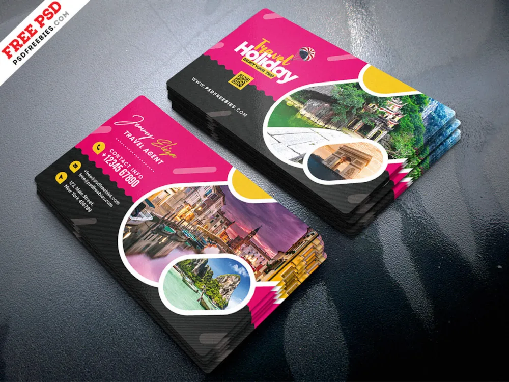 Business Card for Travel Agency PSD