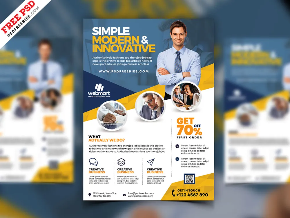 Business Promotion Flyer Template PSD