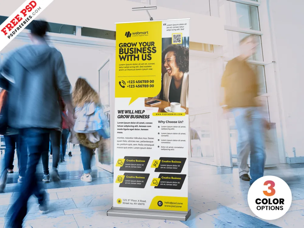 Business Promotion Roll up PSD Template