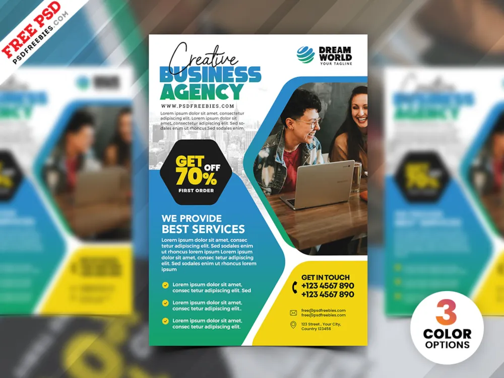 Business Promotion and Corporate Flyer Design PSD