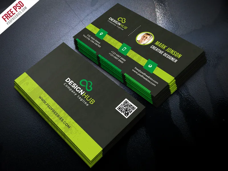 Classic Business Card Template Free PSD