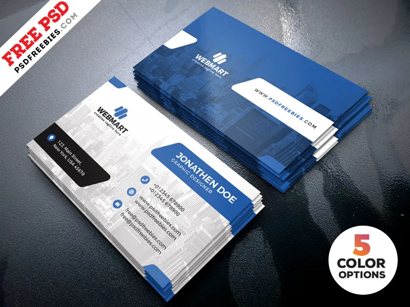 Clean Business Card Templates PSD