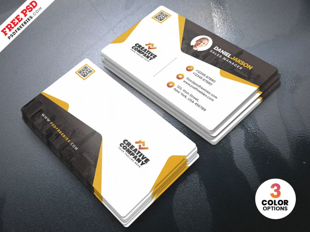 Clean Corporate Business Card Template PSD
