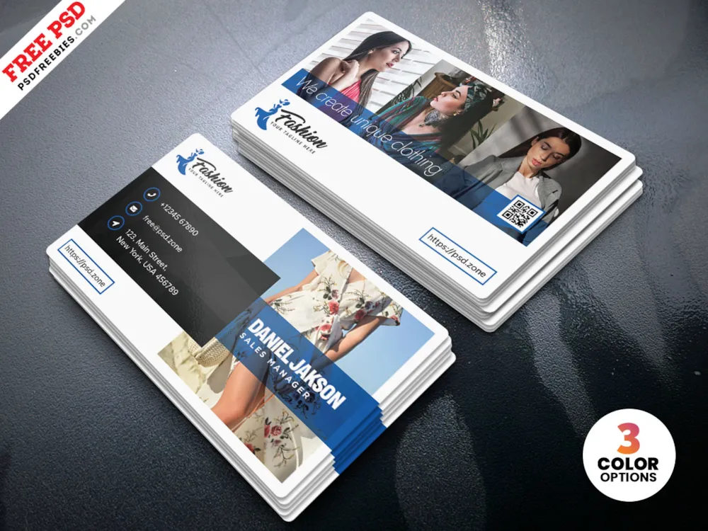 Clean Fashion Designer Business Card PSD