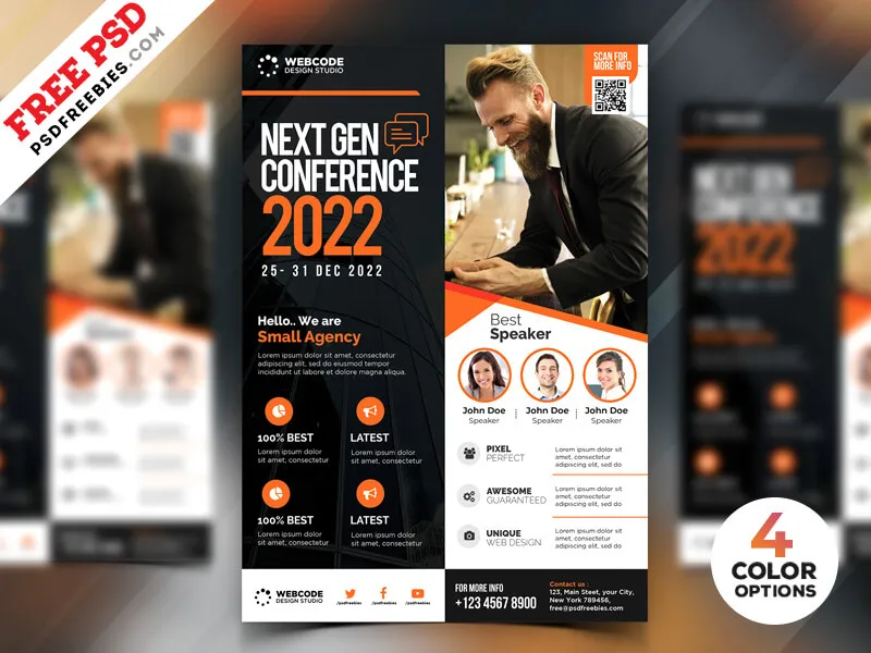 Conference Promotion Flyer Design PSD