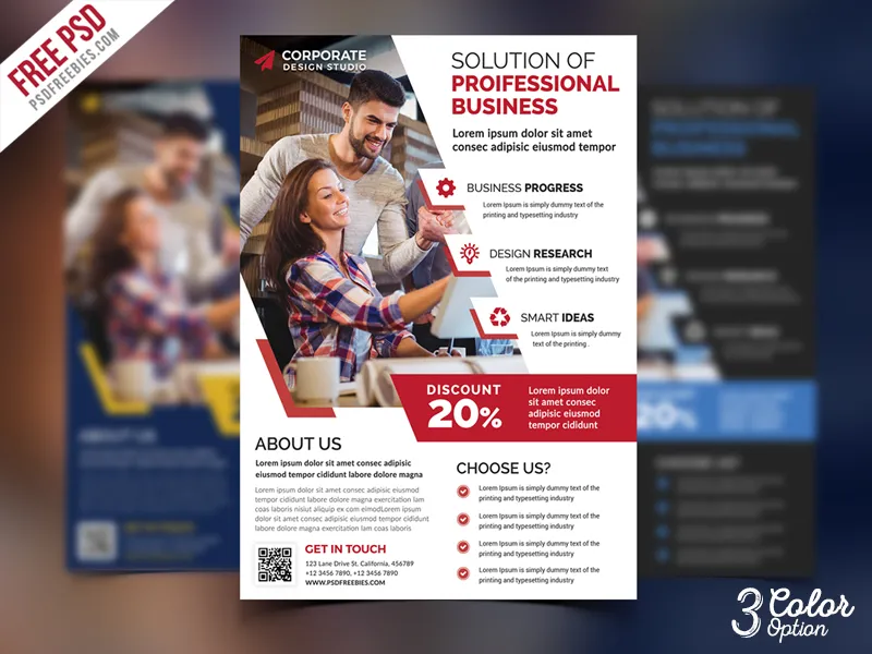 Corporate Ad Flyer PSD Template Set