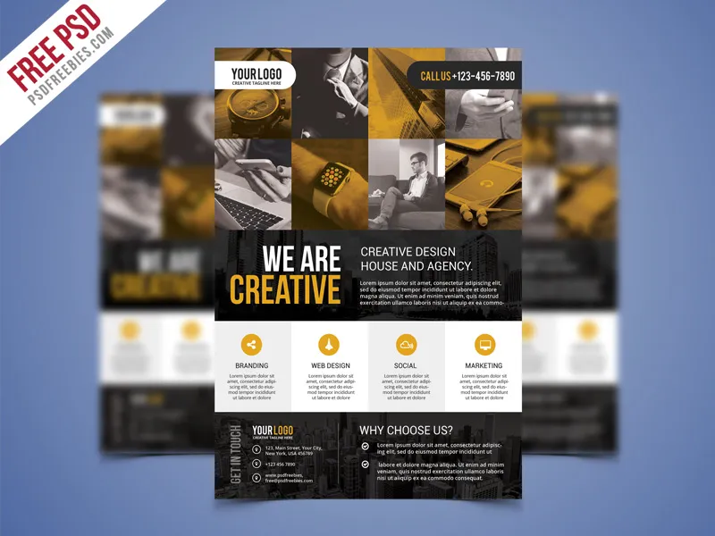 Corporate Business Flyer PSD Flyer Bundle