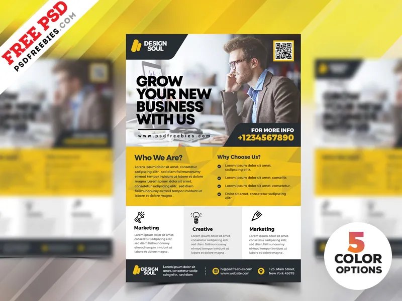 Corporate Flyer Design PSD Templates