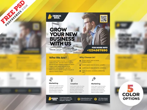 Corporate Flyer Design PSD Templates
