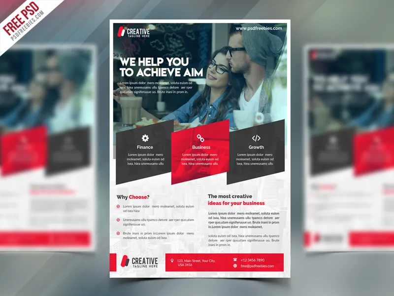 Corporate Flyer Free PSD Template