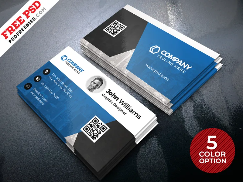 Creative Business Card Design PSD Set