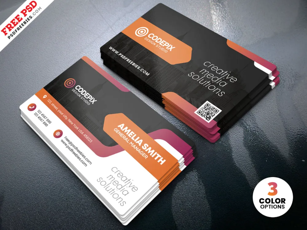 Creative Business Card Print PSD Template