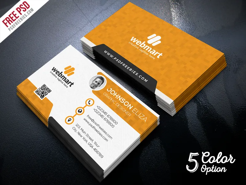 Creative Business Card Set PSD Freebie