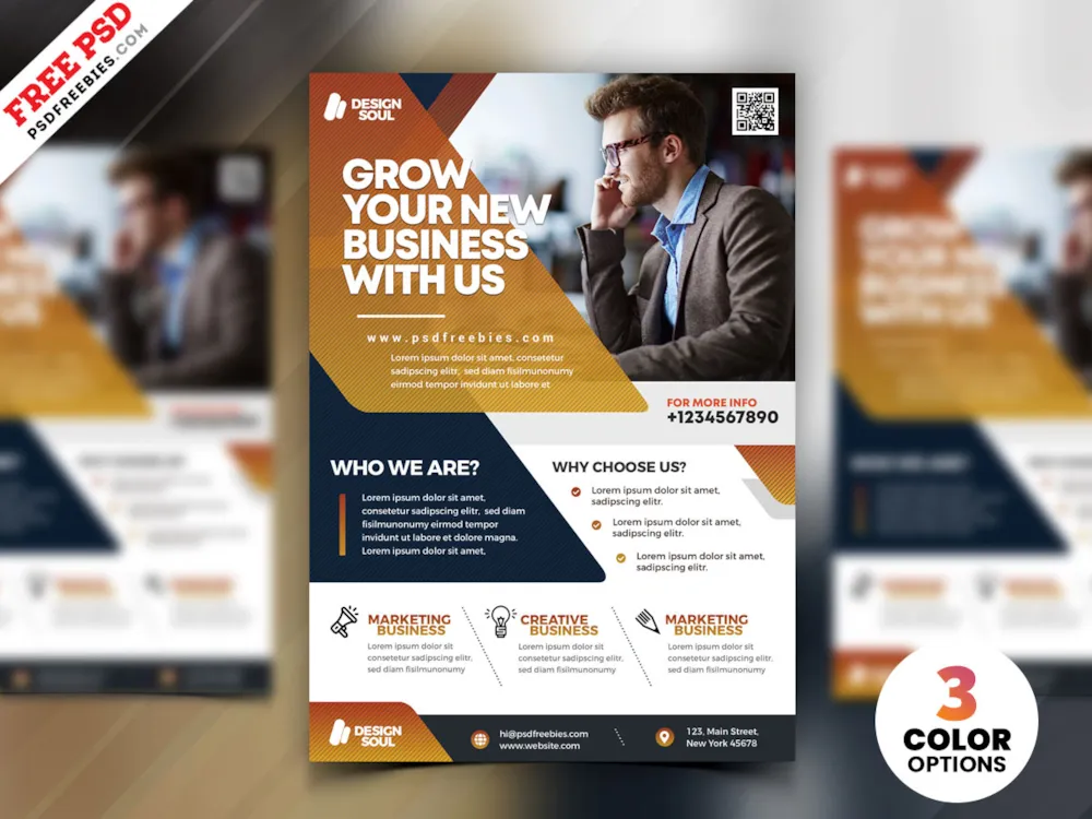 Creative Business Flyer Design PSD