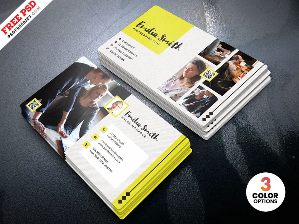 Creative Freelancer Business Card PSD