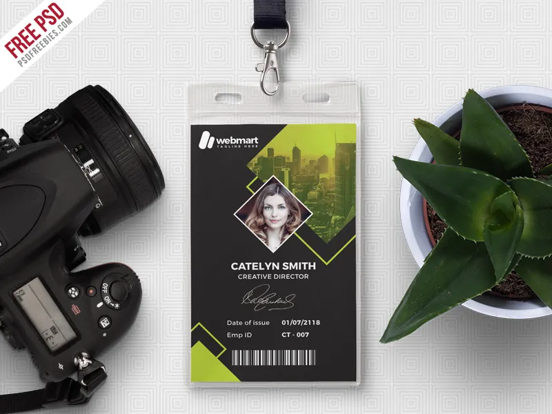 Creative Office ID Card Free PSD