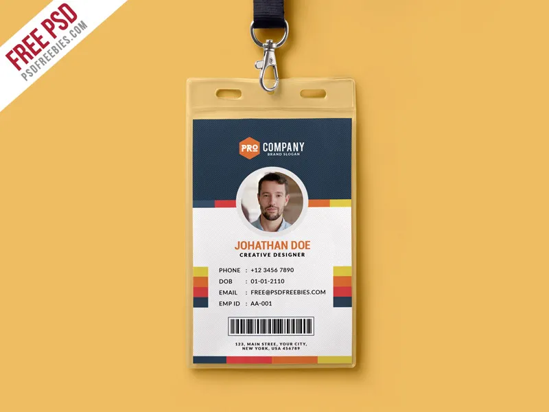 Creative Office Identity Card Template PSD