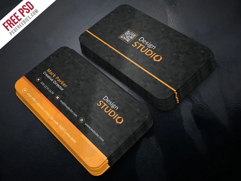 Creative Studio Business Card PSD Template