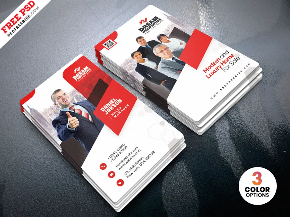 Creative Vertical Business Card PSD