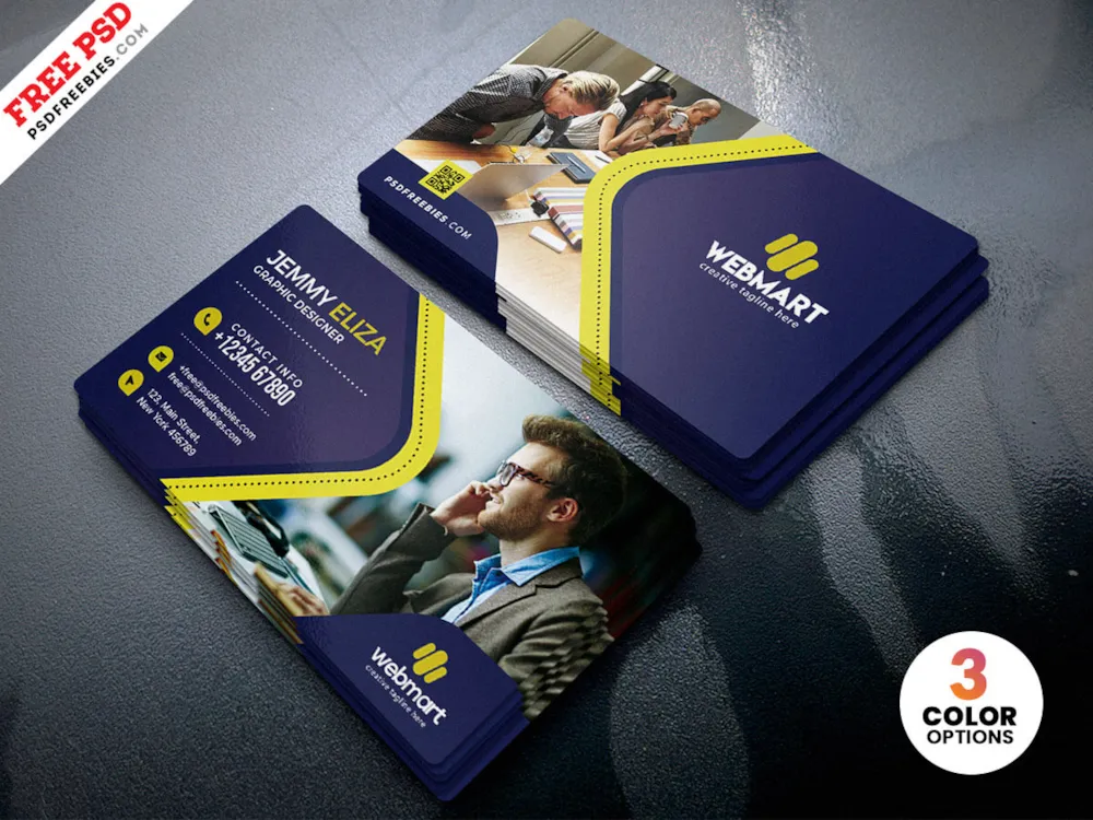 Designer Company Business Card PSD Template