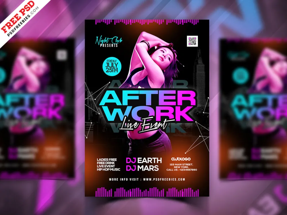 Designer Live Event Party Flyer PSD