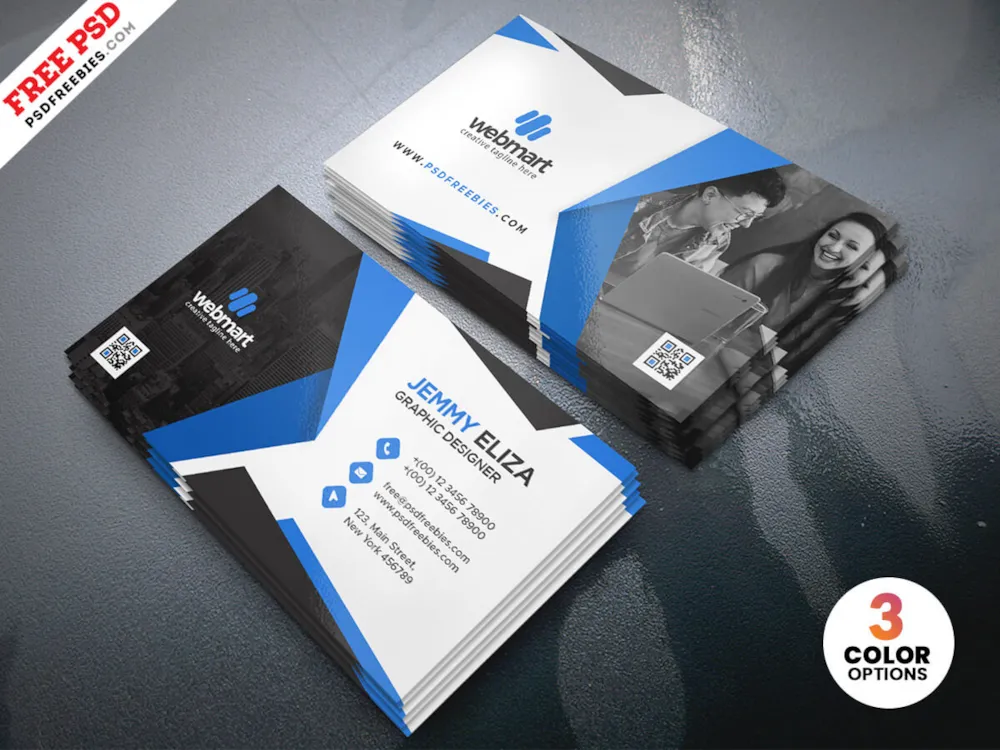 Designer Personal Business Card PSD Templates