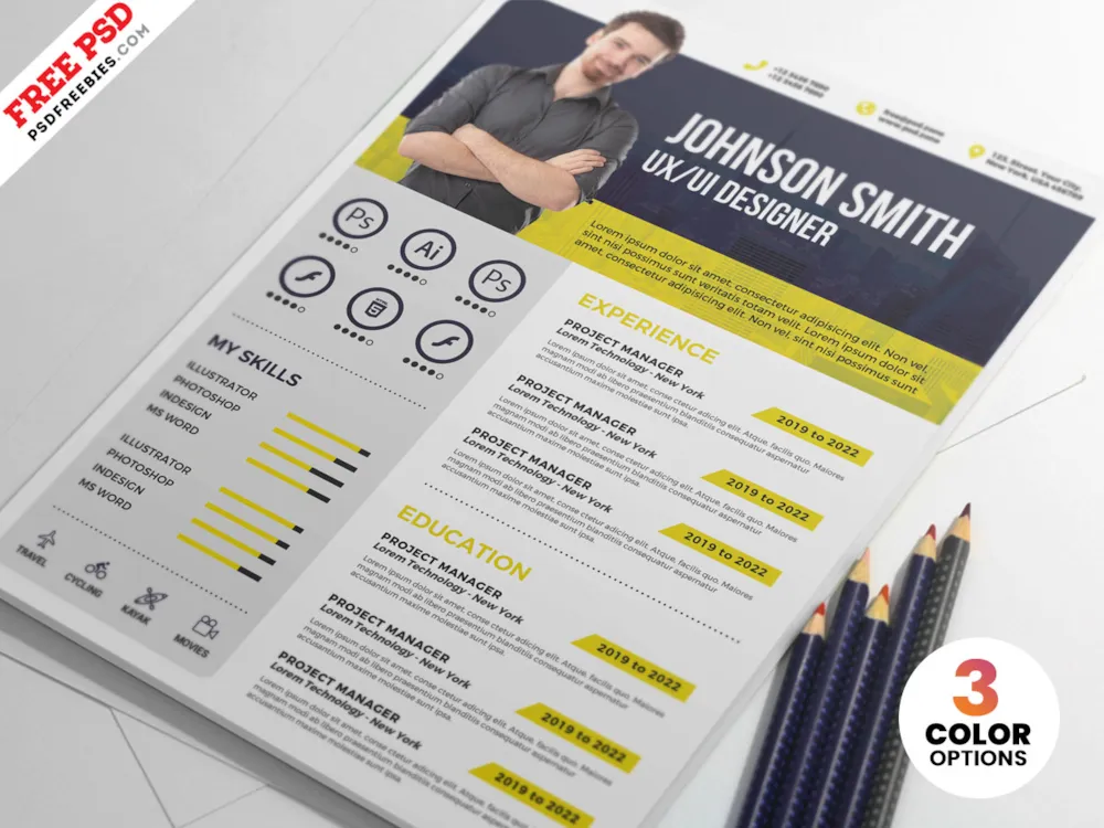 Designer Resume Template PSD
