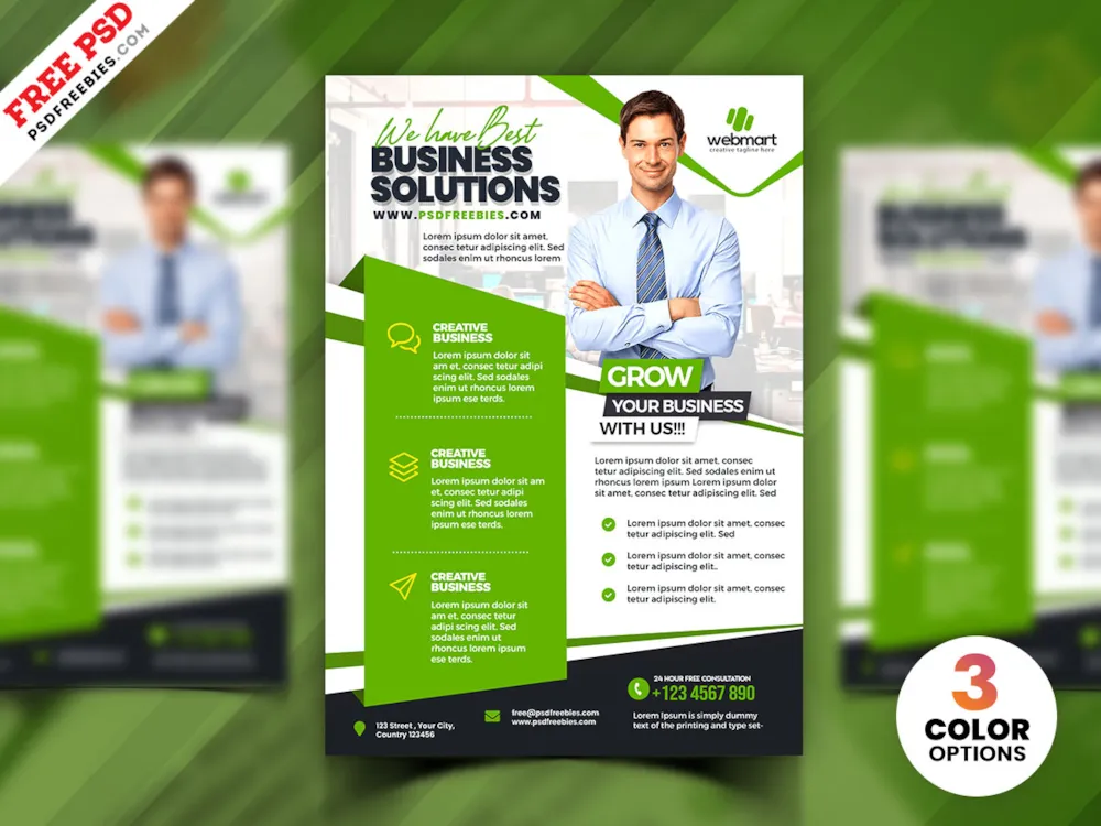 Digital Business Marketing Company Flyer PSD