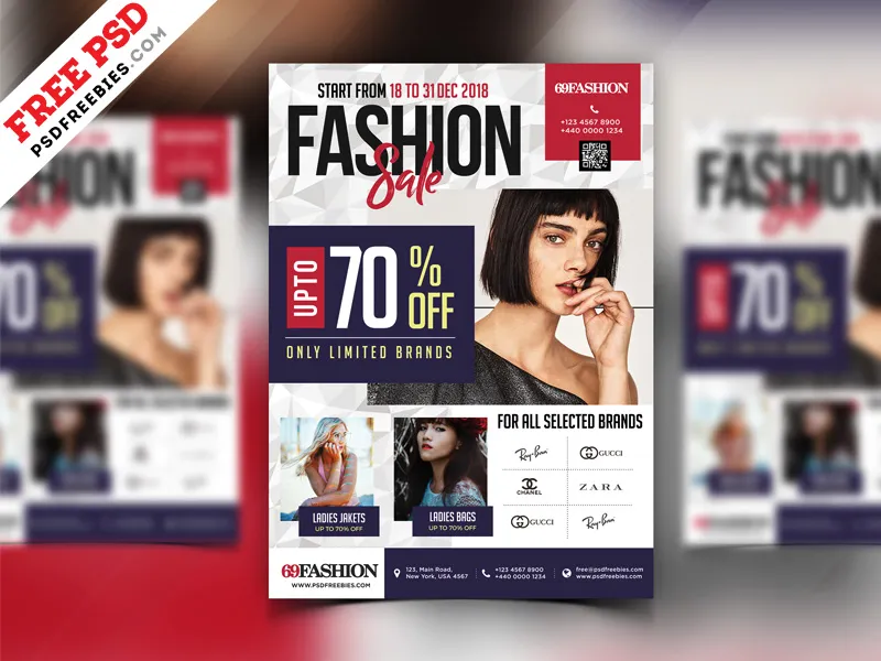 Exclusive Sale Flyer Design Free PSD