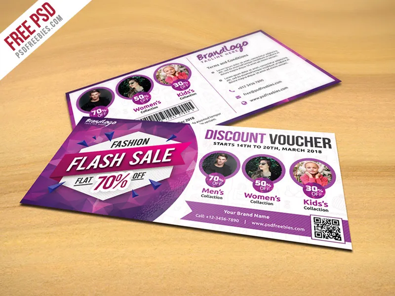 Fashion Sale Discount Voucher Free PSD