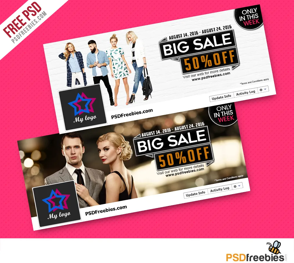 Fashion Sales Facebook Cover PSD Freebie