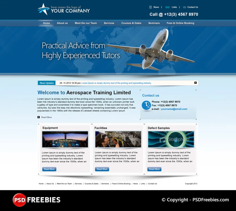 Flight Training Programs PSD Template