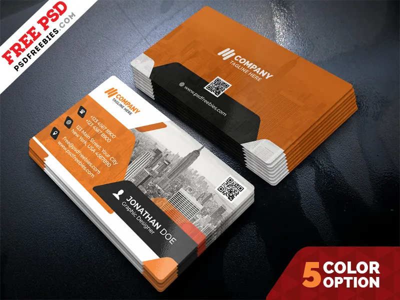 Free Business Cards PSD Bundle