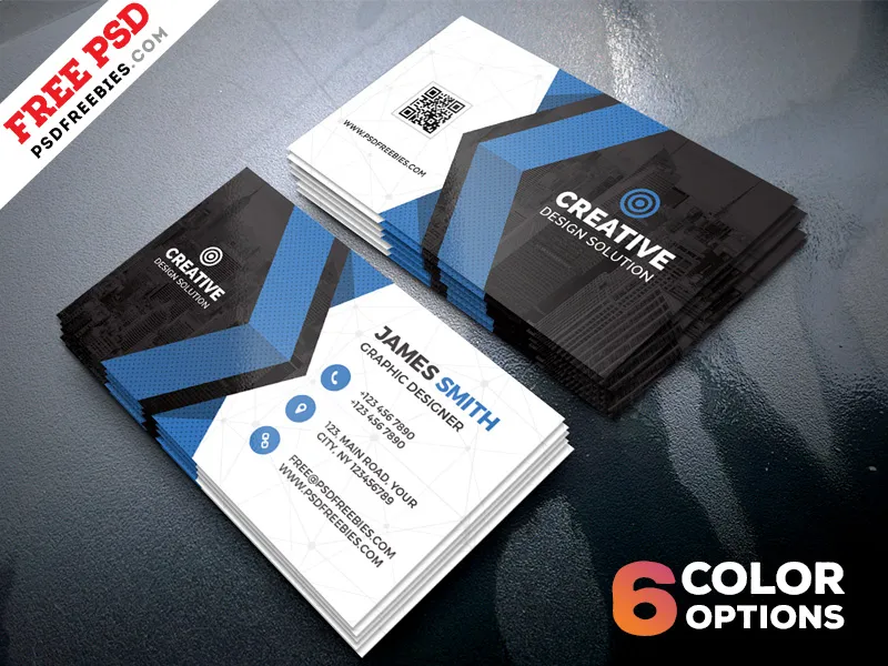 Free Business Cards Templates PSD Bundle