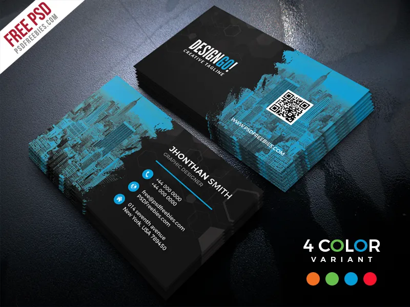 Free Corporate Business Card PSD Bundle