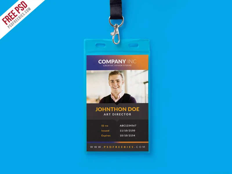 Free Creative Identity Card Design Template PSD