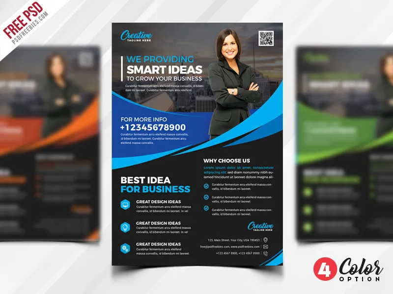 Free Multipurpose Flyer PSD Template Set