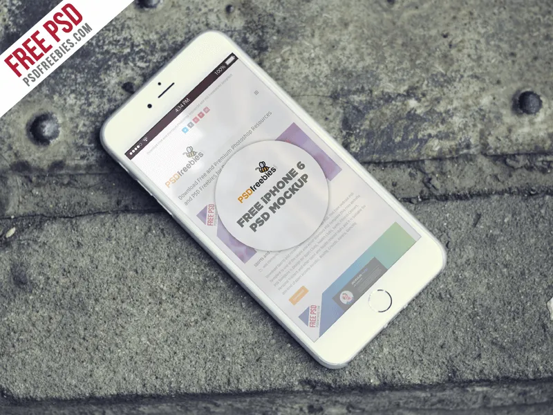Free iPhone 6 Mockup PSD
