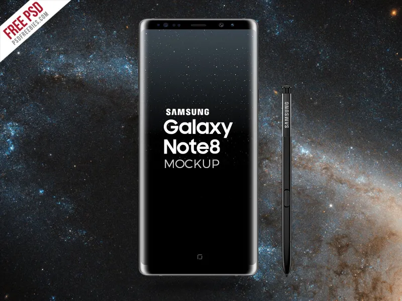 Galaxy Note 8 Mockup PSD