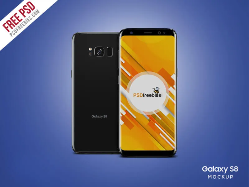 Galaxy S8 Mockup Free PSD